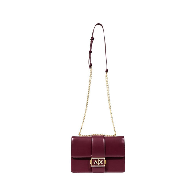 Armani Exchange Bordeaux Polyester Handbag - Elegant & Practical