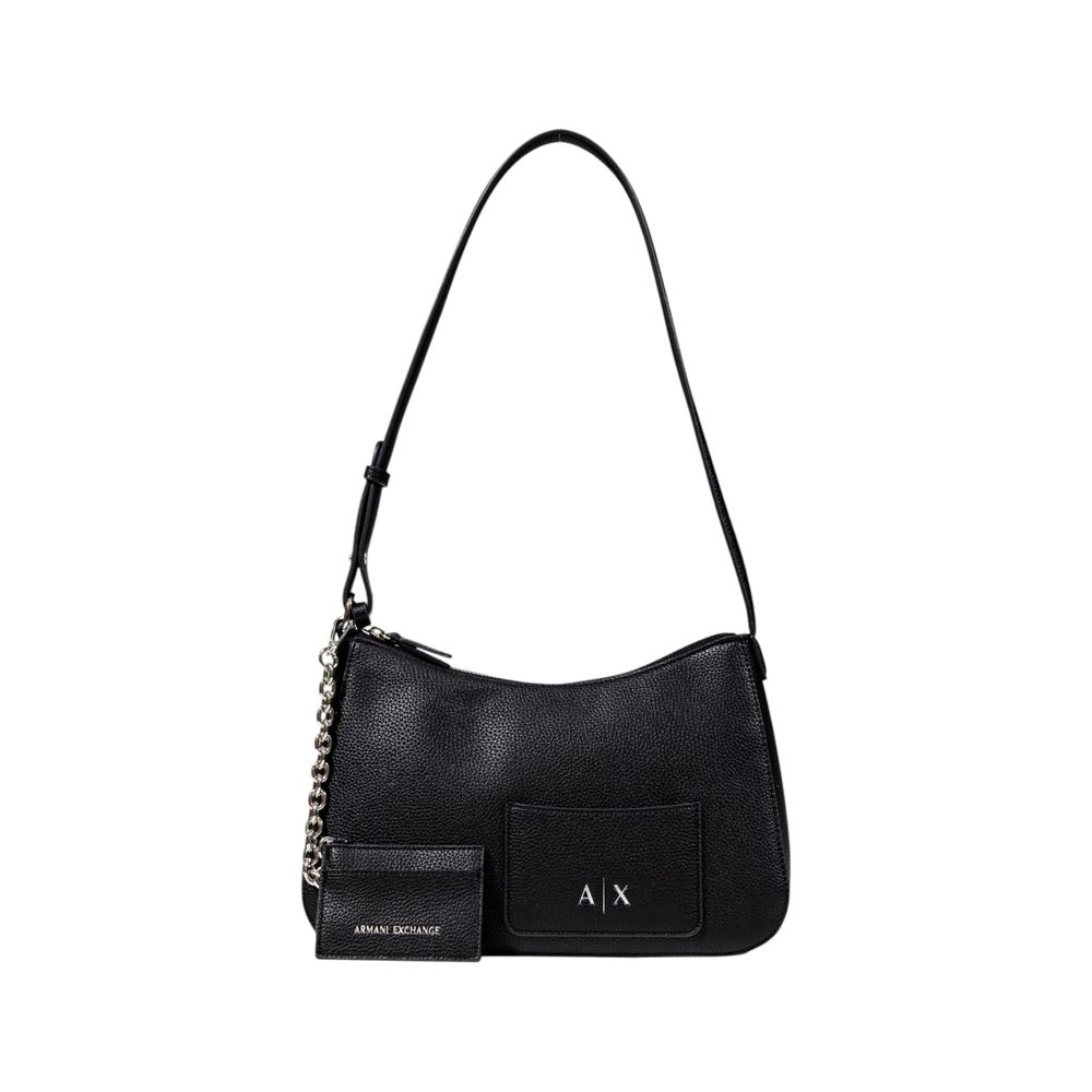 Armani Exchange Black Polyester Handbag - Stylish & Practical