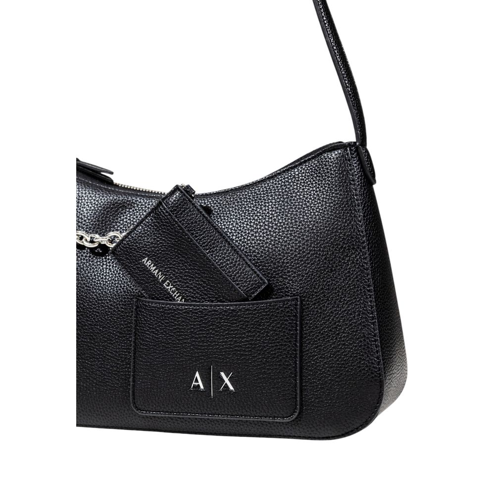 Armani Exchange Black Polyester Handbag - Stylish & Practical