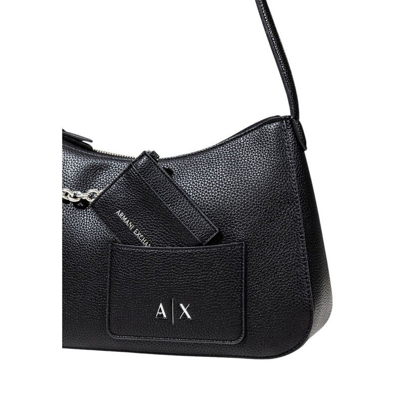 Armani Exchange Black Polyester Handbag - Stylish & Practical