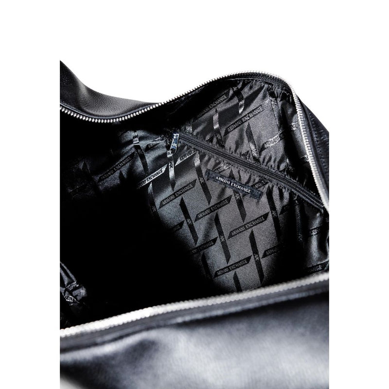 Armani Exchange Black Polyester Handbag - Elegant & Practical