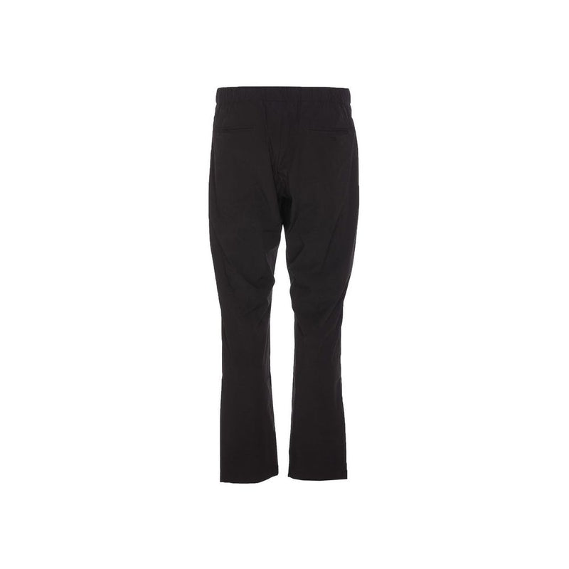 Herno Black Elastane Athletic Pants for Men