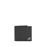 Prada Black Calf Leather Bos Taurus Wallet