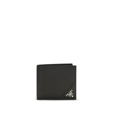 Prada Black Calf Leather Bos Taurus Wallet