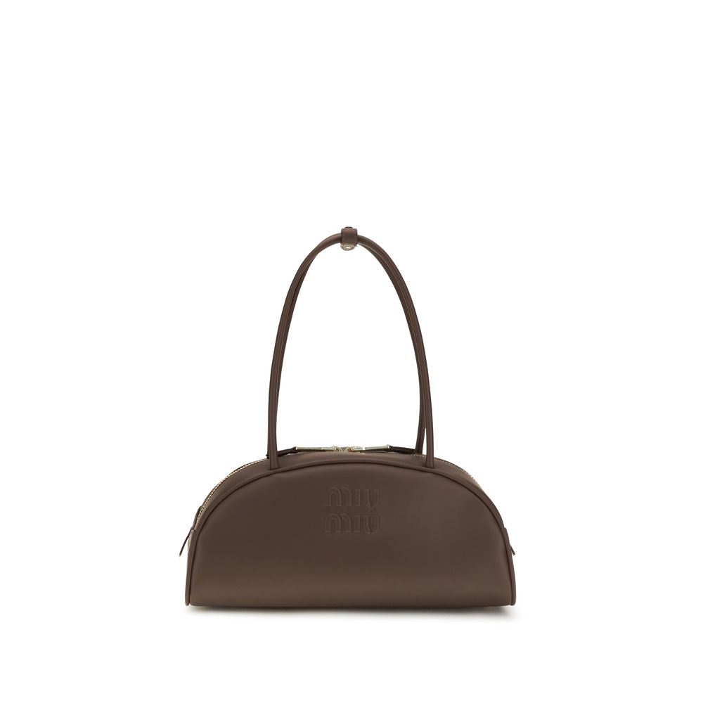 Miu Miu Brown Calf Leather Bos Taurus Handbag