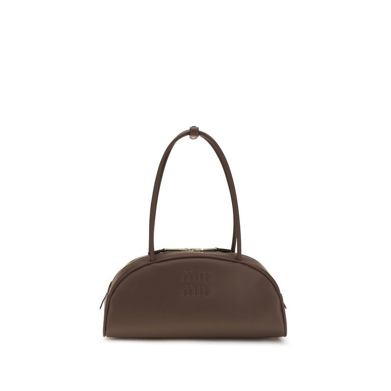 Miu Miu Brown Calf Leather Bos Taurus Handbag