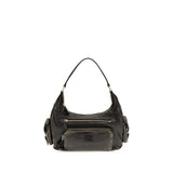 Sac bandoulière Miu Miu Bos Taurus en cuir de veau marron