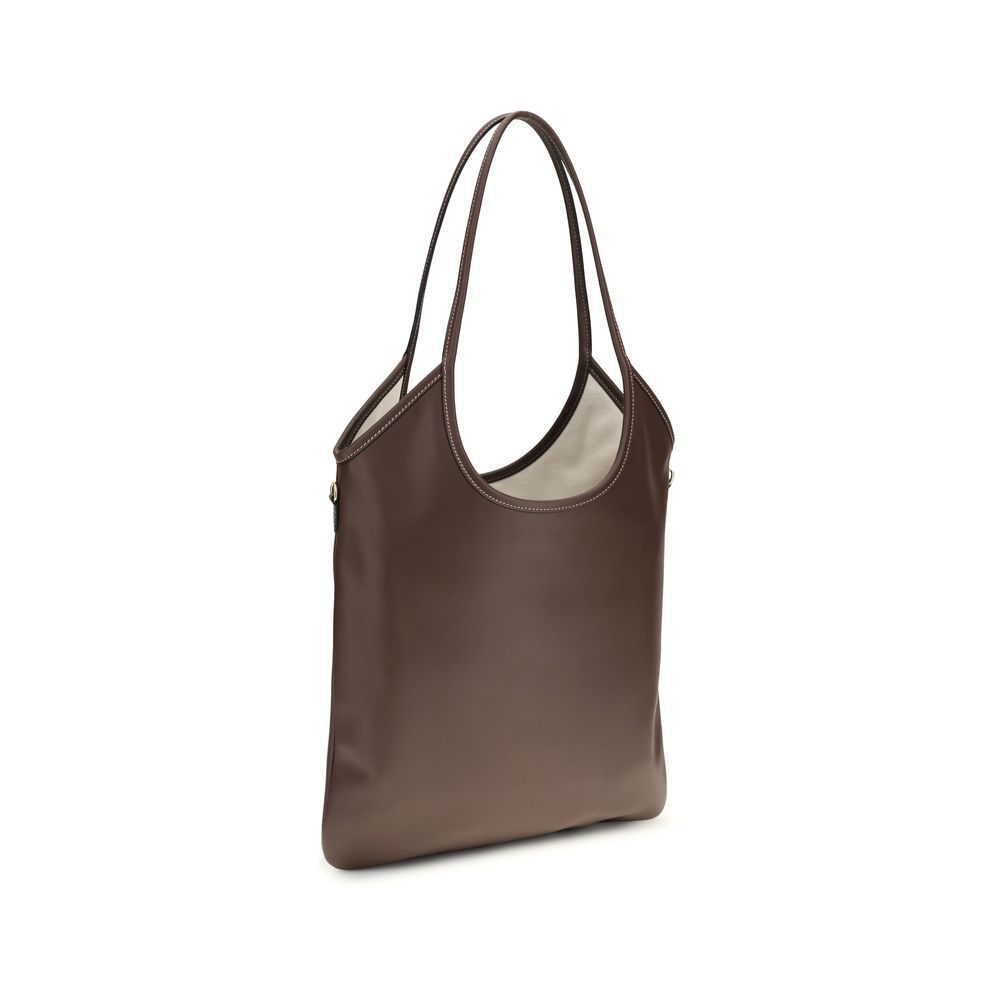 Sac bandoulière Miu Miu Bos Taurus en cuir de veau marron