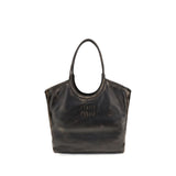 Sac bandoulière Miu Miu Bos Taurus en cuir de veau marron