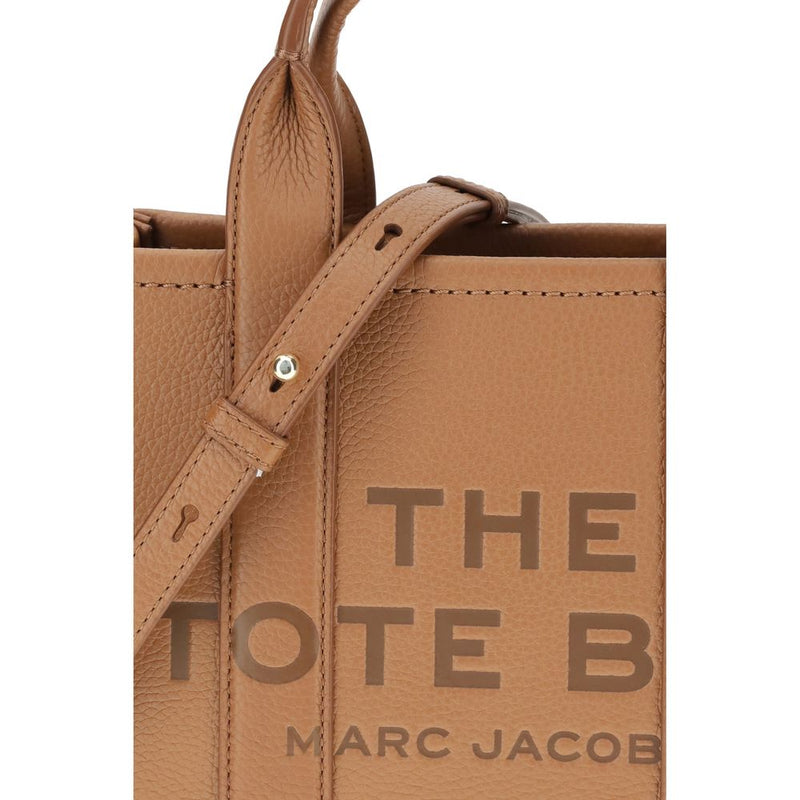 Sac à main en cuir de veau marron Marc Jacobs