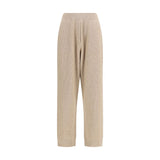 Brunello Cucinelli Beige Cashmere Casual Pants