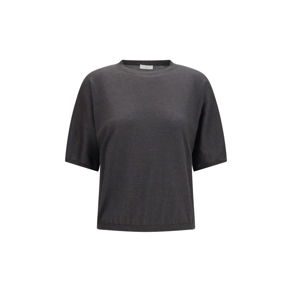 Brunello Cucinelli Gray Cashmere and Silk Sweater for Women