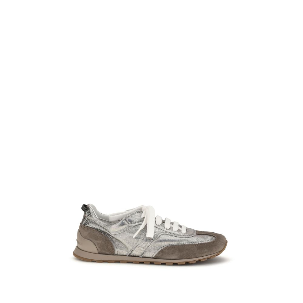 Brunello Cucinelli Multicolor Calf Leather Bos Taurus Sneakers