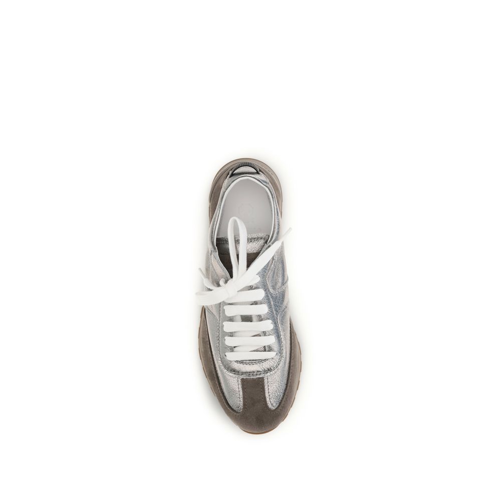 Brunello Cucinelli Multicolor Calf Leather Bos Taurus Sneakers