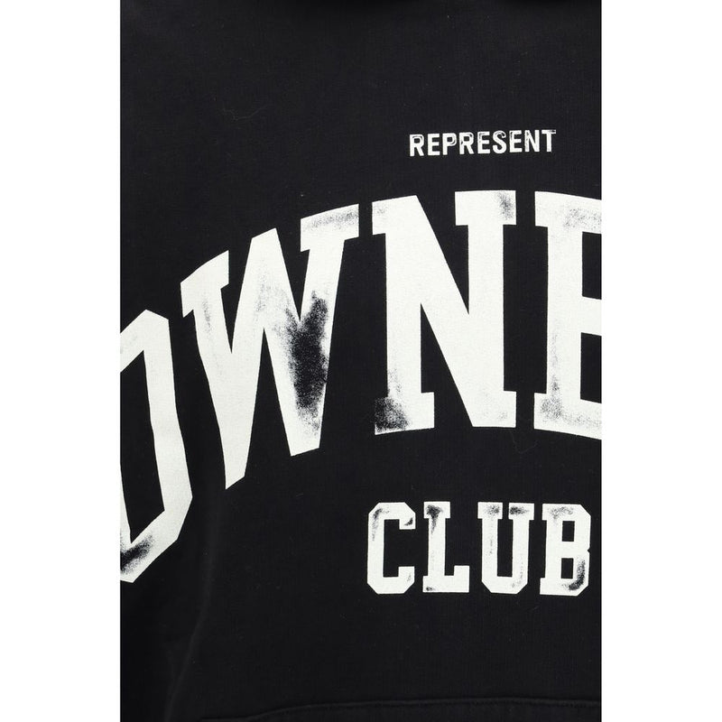 Represent Owners Club Black Cotton Sweatshirt