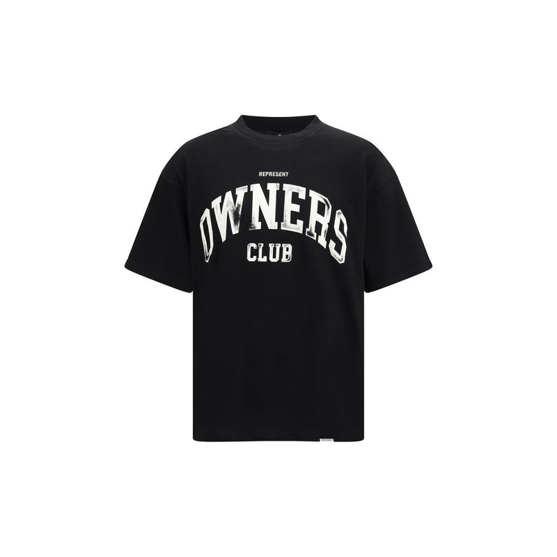 Represent Owners Club Black Cotton T-Shirt