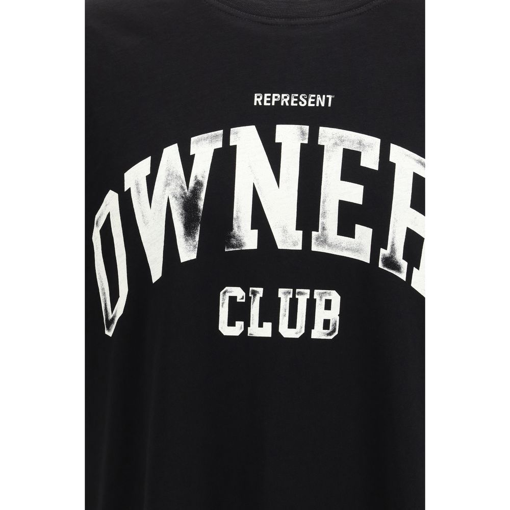 Represent Owners Club Black Cotton T-Shirt