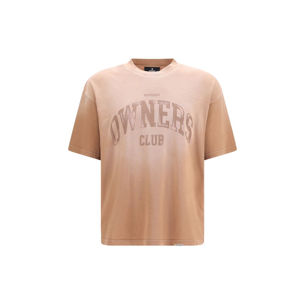 T-shirt en coton marron Owners Club de Represent