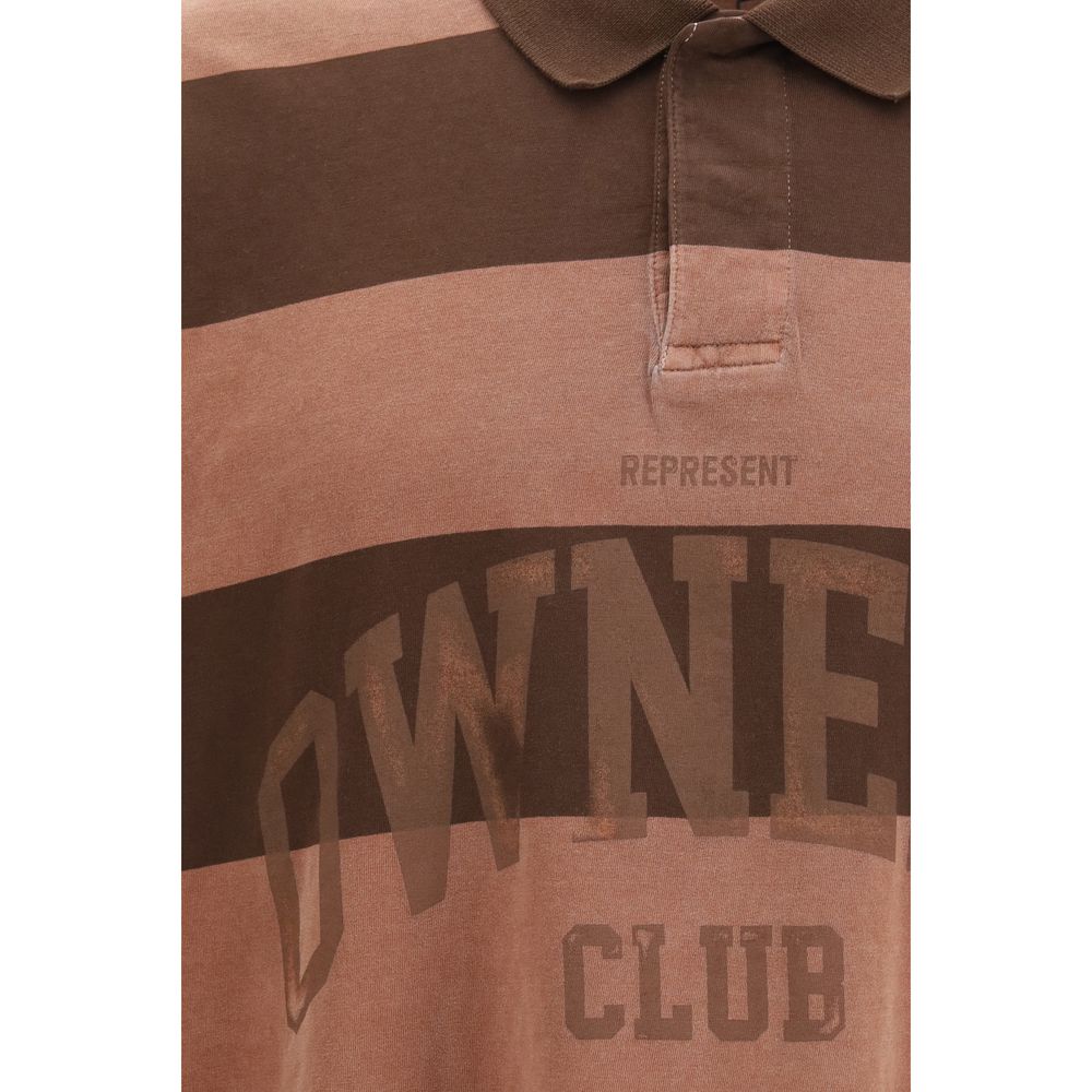 Represent Brown Cotton Shirt - Owners Club Rugby Polo