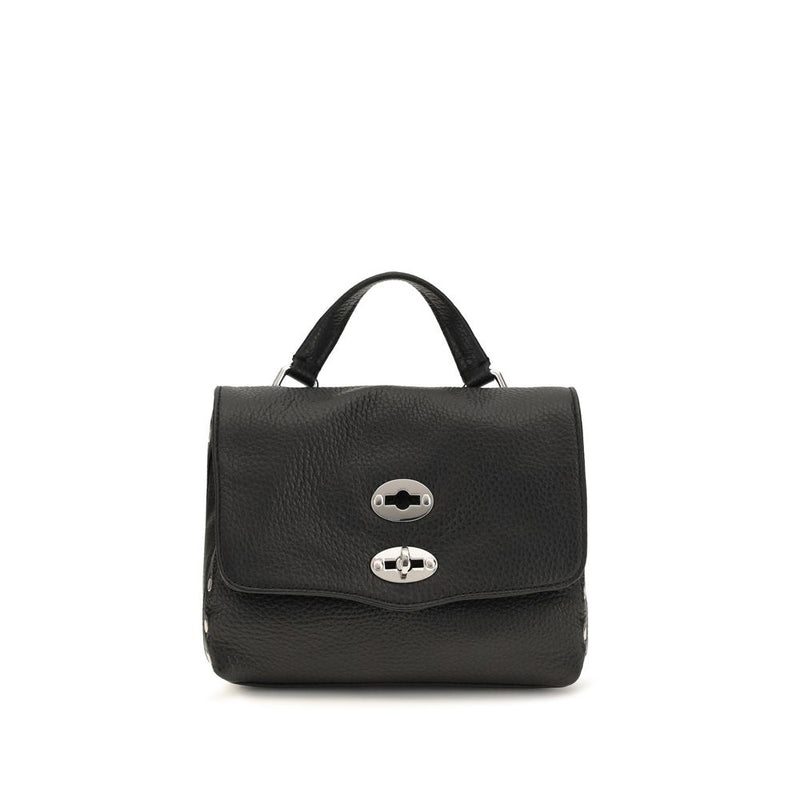 Zanellato Black Calf Leather Bos Taurus Shoulder Bag