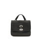 Zanellato Black Calf Leather Bos Taurus Shoulder Bag
