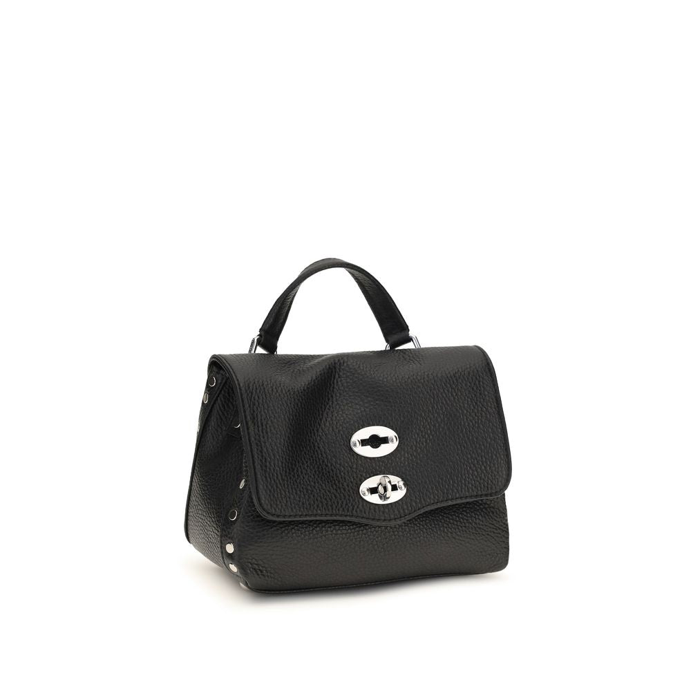 Zanellato Black Calf Leather Bos Taurus Shoulder Bag