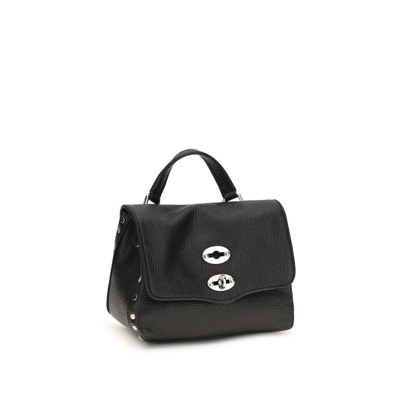 Zanellato Black Calf Leather Bos Taurus Shoulder Bag