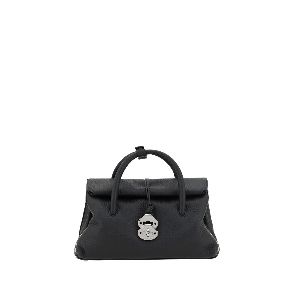 Zanellato Dotta Centauro Sac À Bandoulière En Cuir Noir