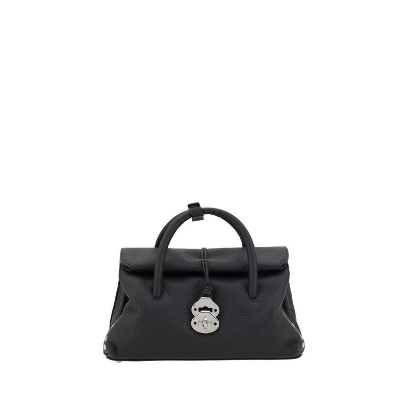 Zanellato Dotta Centauro Sac À Bandoulière En Cuir Noir
