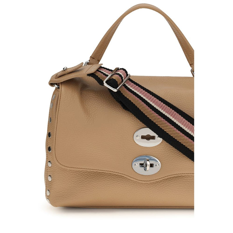 Zanellato Beige Calf Leather Bos Taurus Shoulder Bag