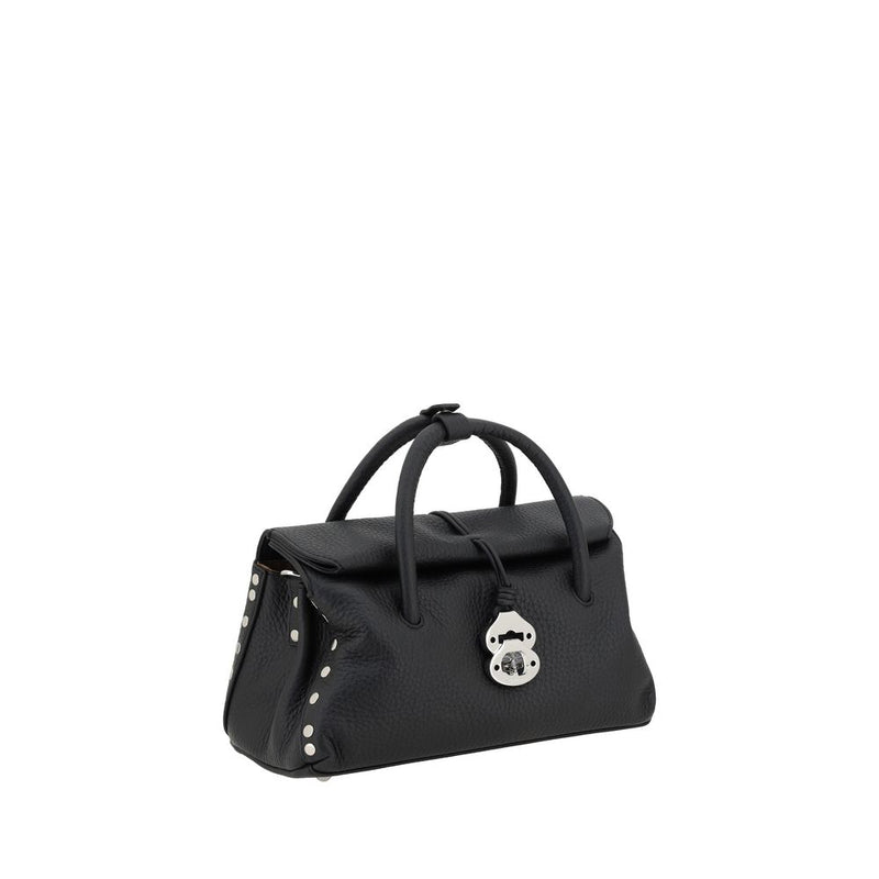 Zanellato Dotta Centauro Sac À Bandoulière En Cuir Noir