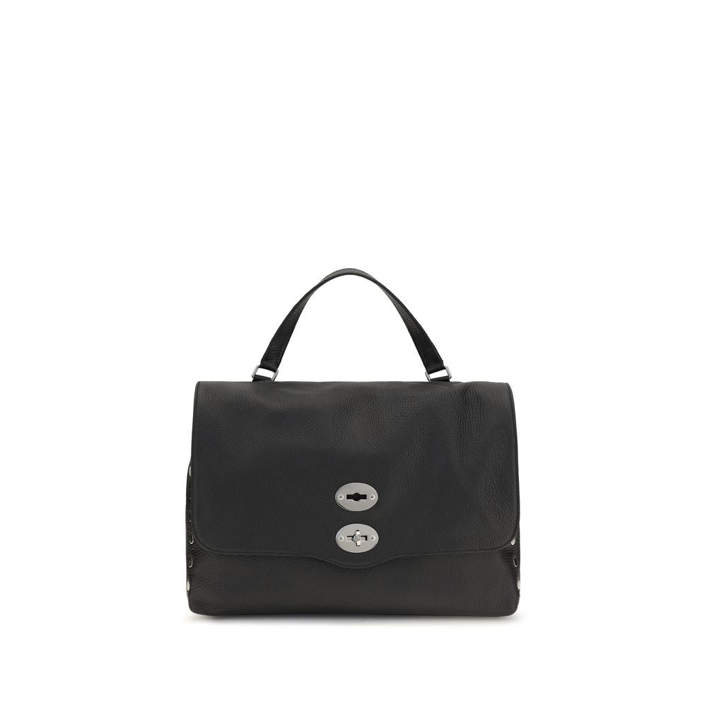 Zanellato Black Calf Leather Bos Taurus Shoulder Bag