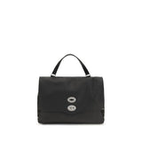 Zanellato Black Calf Leather Bos Taurus Shoulder Bag