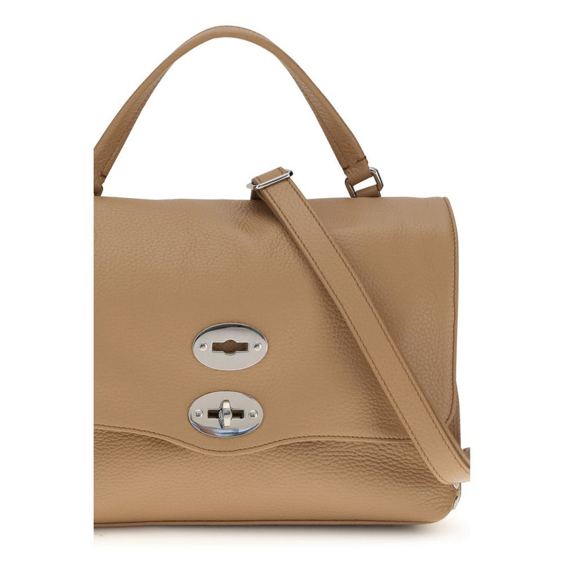 Zanellato Beige Calf Leather Bos Taurus Shoulder Bag