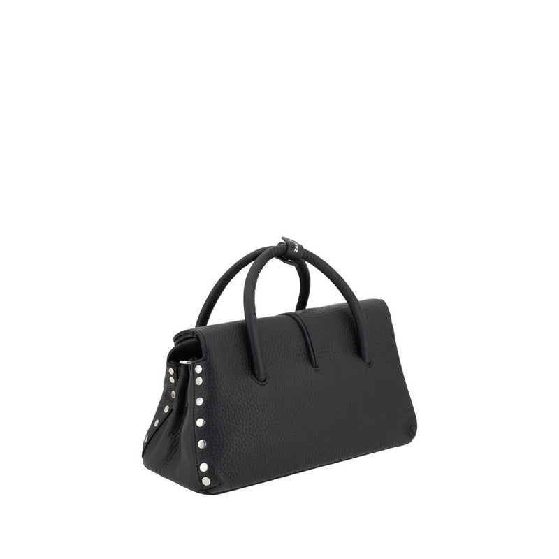 Zanellato Dotta Centauro Sac À Bandoulière En Cuir Noir