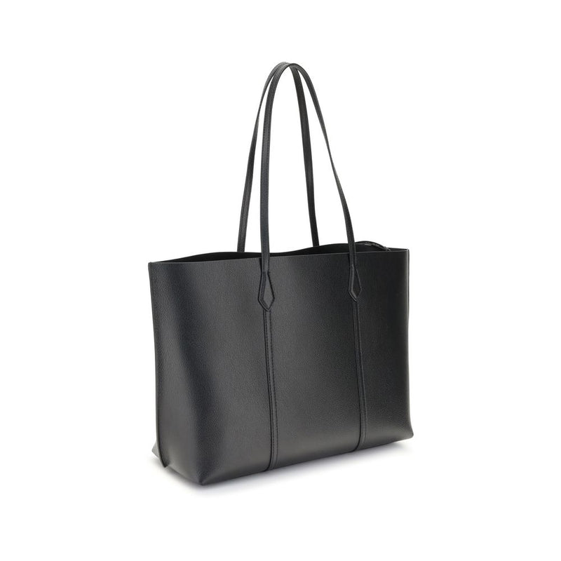 Tory Burch Black Calf Leather Bos Taurus Handbag