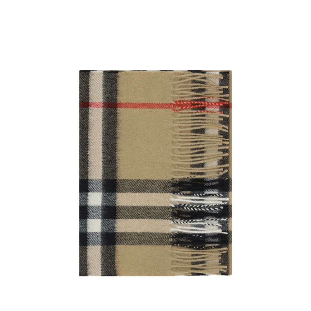 Burberry Brown Cashmere Scarf - Iconic Luxury Accessory