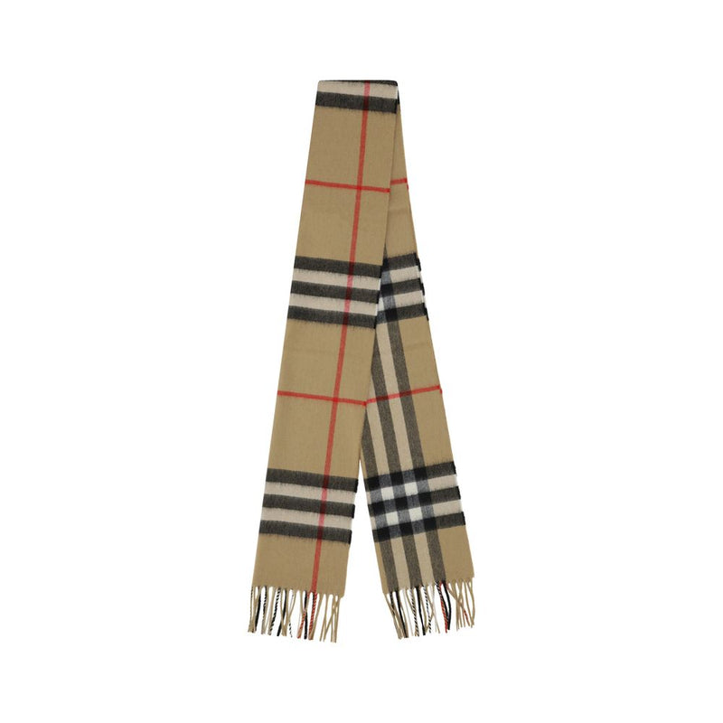 Burberry Brown Cashmere Scarf - Iconic Luxury Accessory
