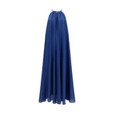 Zimmermann Aster Blue Silk Cocktail Dress