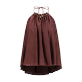 Zimmermann Bordeaux Silk Sleeveless T-Shirt