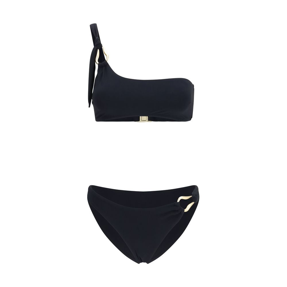 Zimmermann Roselight Trim Black Elastane Bikini