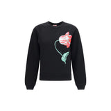 Kenzo Black Cotton Tulip Sweatshirt for Women