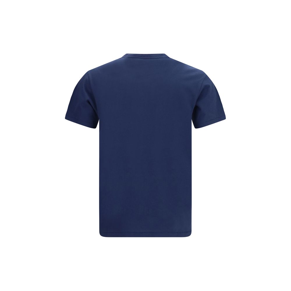 Kenzo Blue Tulip Embroidered Cotton T-Shirt