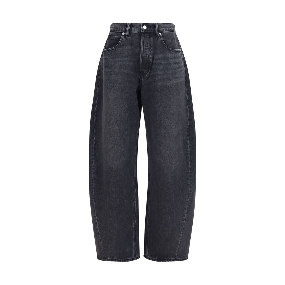 Alexander Wang Crystal Balloon Black Cotton Jeans