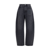 Alexander Wang Crystal Balloon Black Cotton Jeans