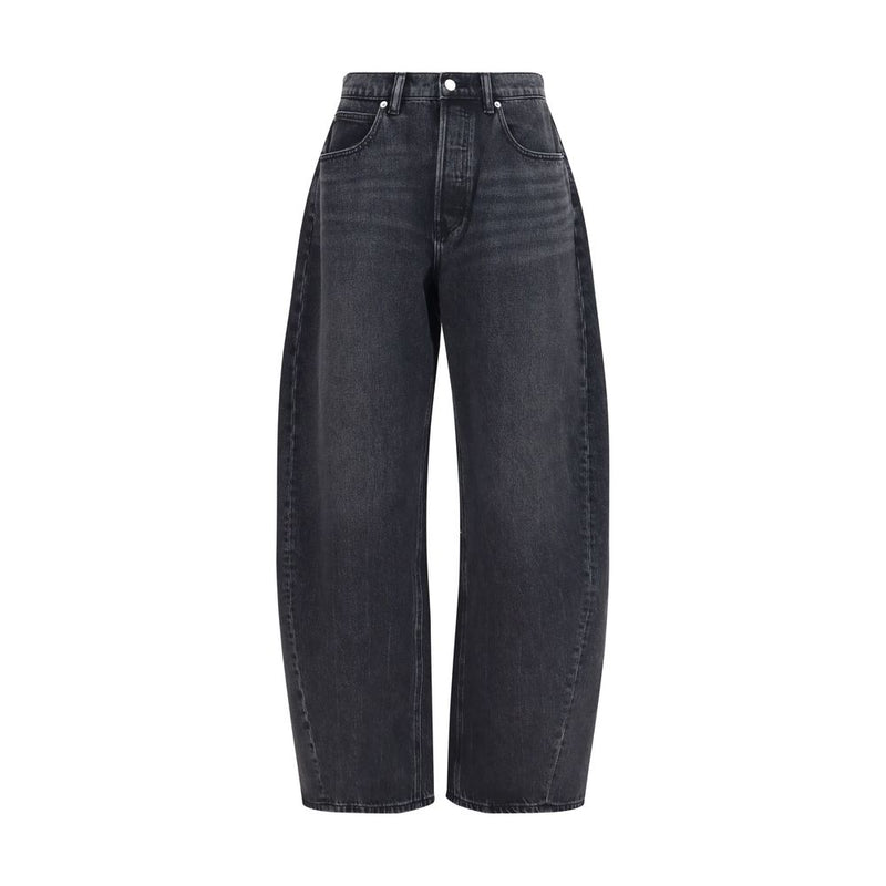 Alexander Wang Crystal Balloon Black Cotton Jeans