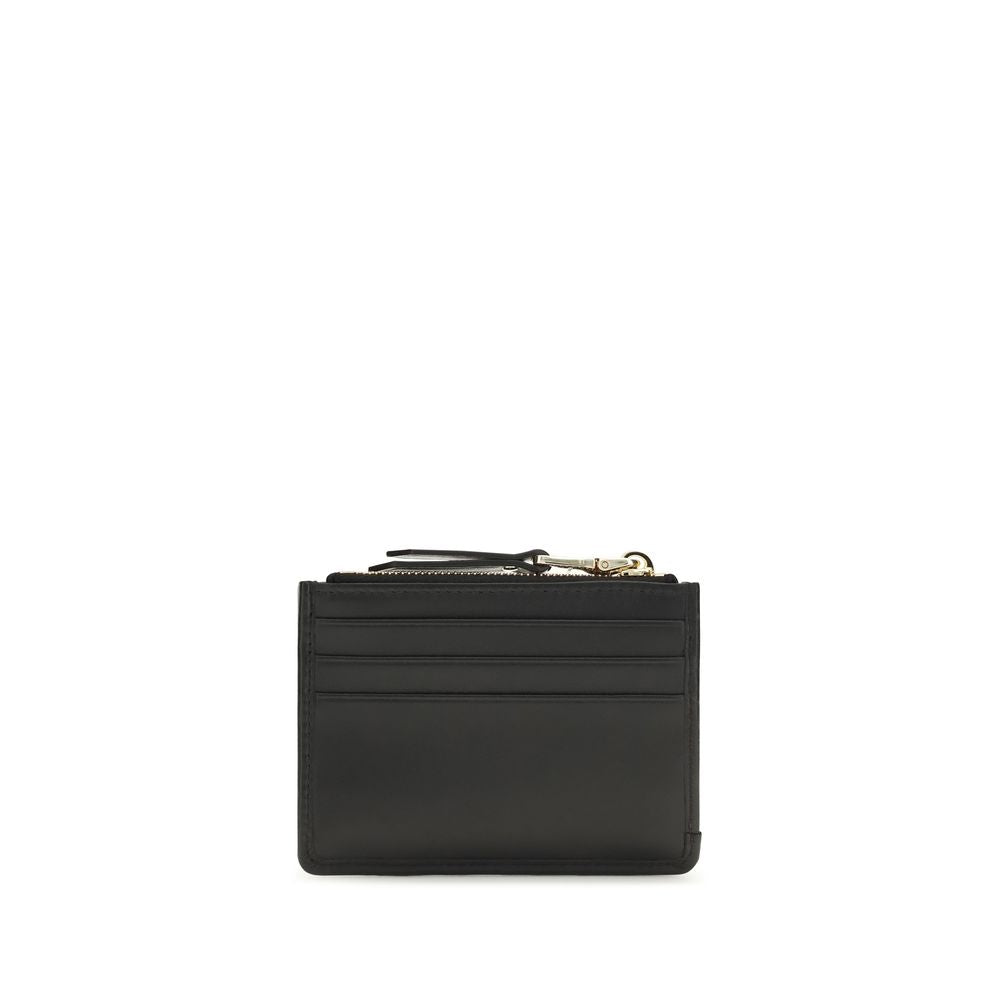 Portefeuille Miu Miu noir en agneau Ovis Aries Aries