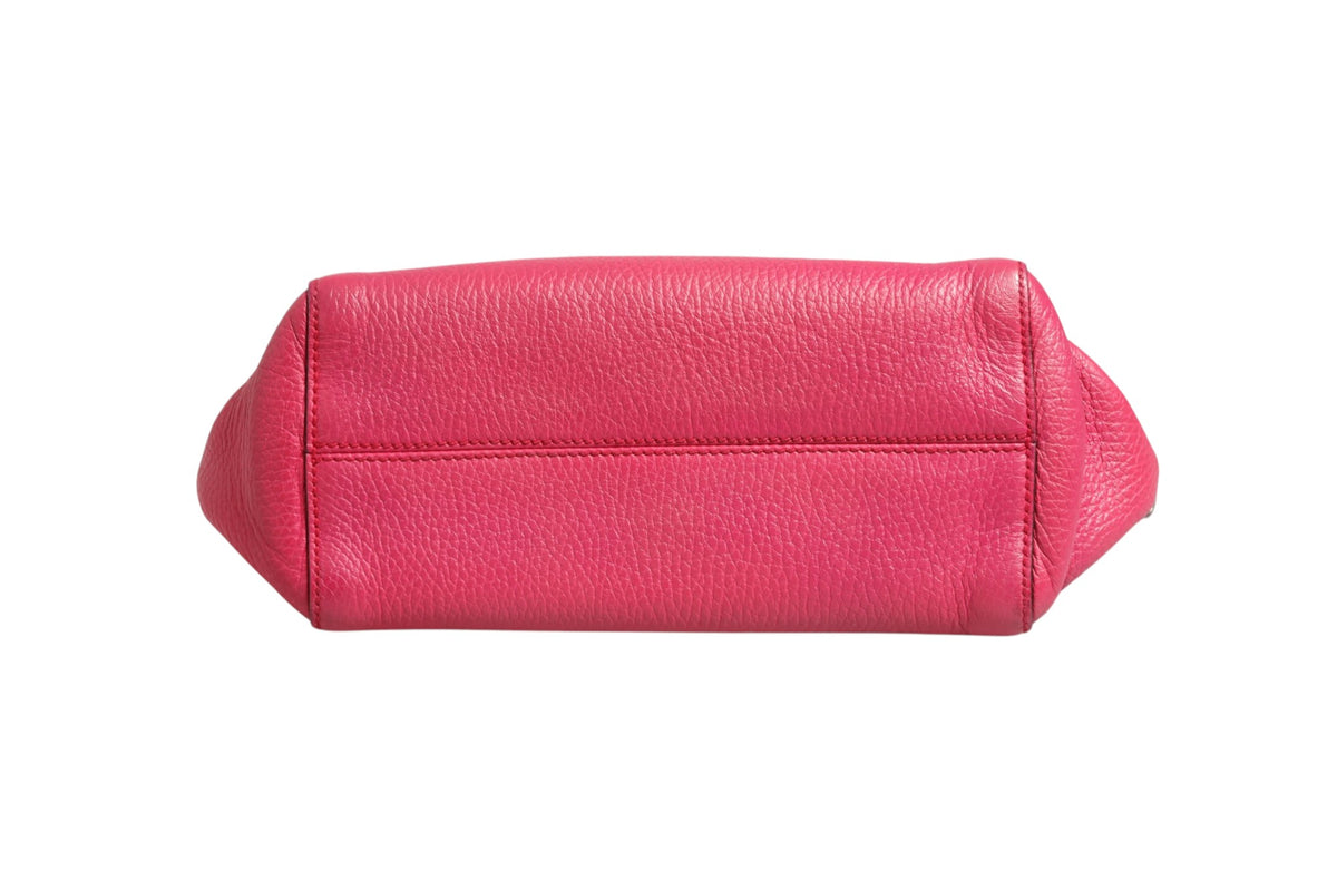 Gucci Swing Leather 2Way Tote Bag - Fuchsia Pink