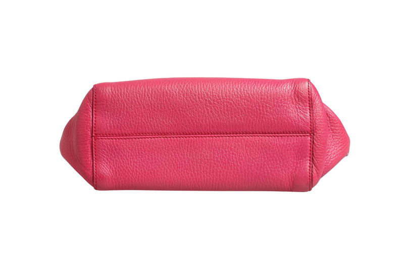 Gucci Swing Leather 2Way Tote Bag - Fuchsia Pink
