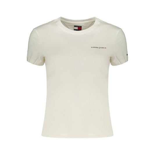 T-shirt blanc en coton Tommy Hilfiger pour femme